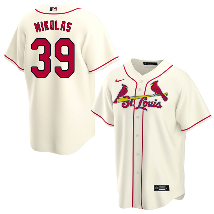 Nike Men #39 Miles Mikolas St.Louis Cardinals Baseball Jerseys Sale-Cream